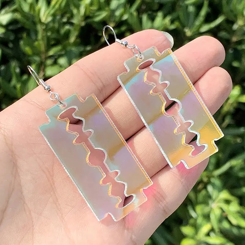 Aretes Navaja acrílico