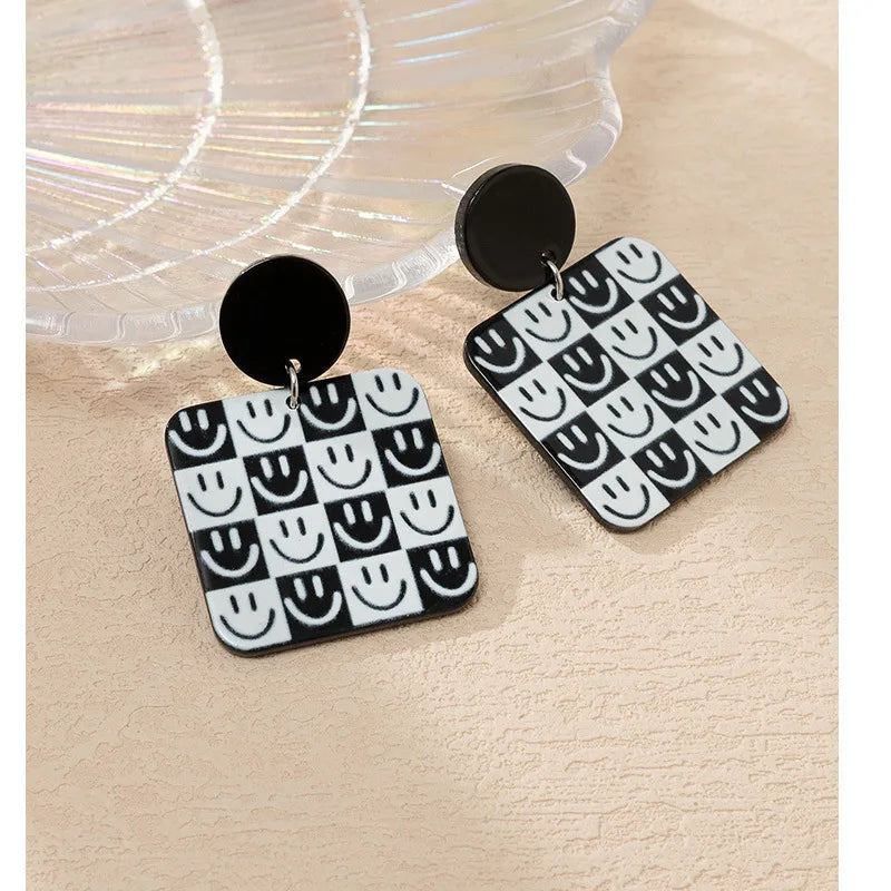 Aretes Cuadros Caritas