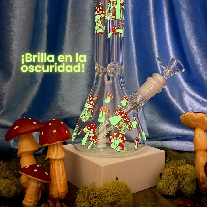 Bong de Hongos (Brilla en la oscuridad)