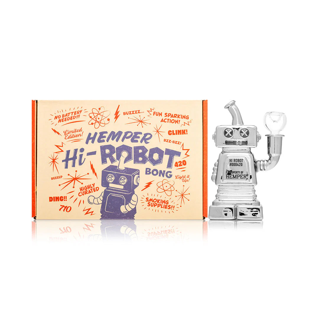 Bong Robot Hemper 6” Hi-Robot Glass Mini Bong