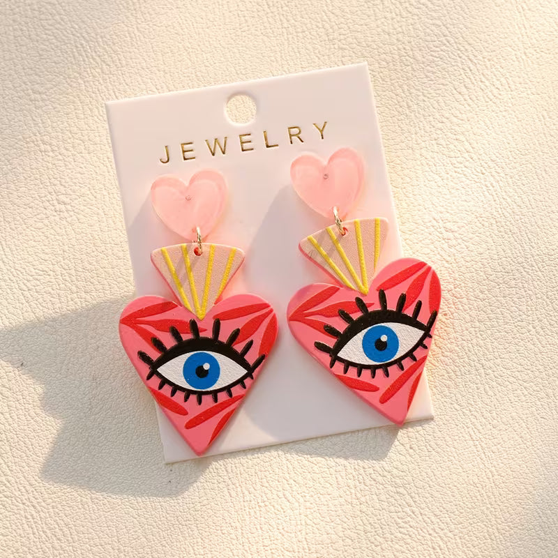 Aretes corazón mexa
