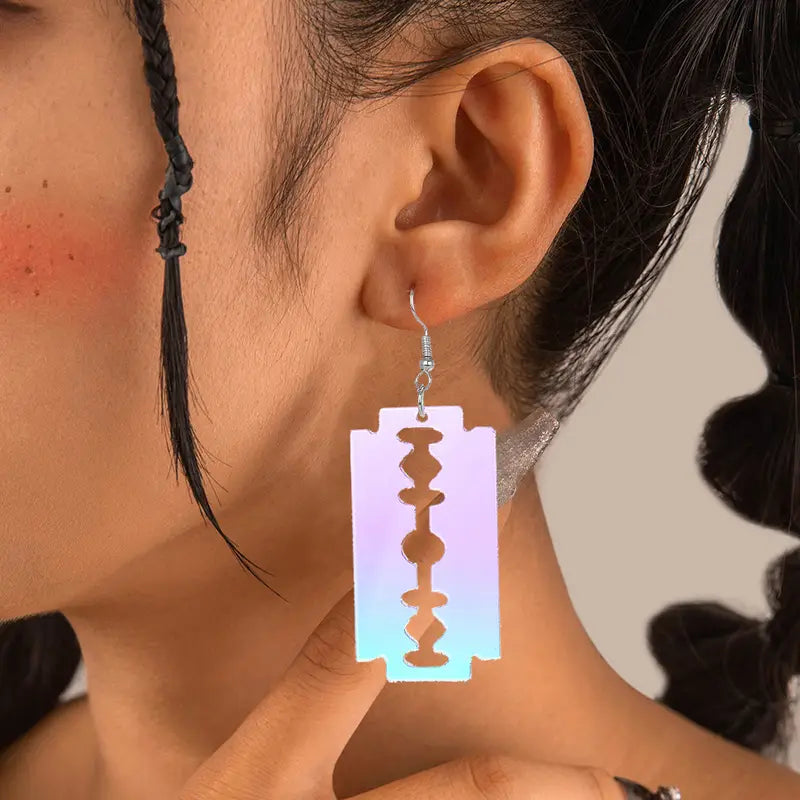 Aretes Navaja acrílico