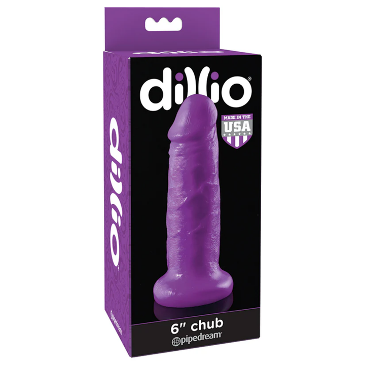 Dildo Dillio Chub-Purple 6" Pipedream