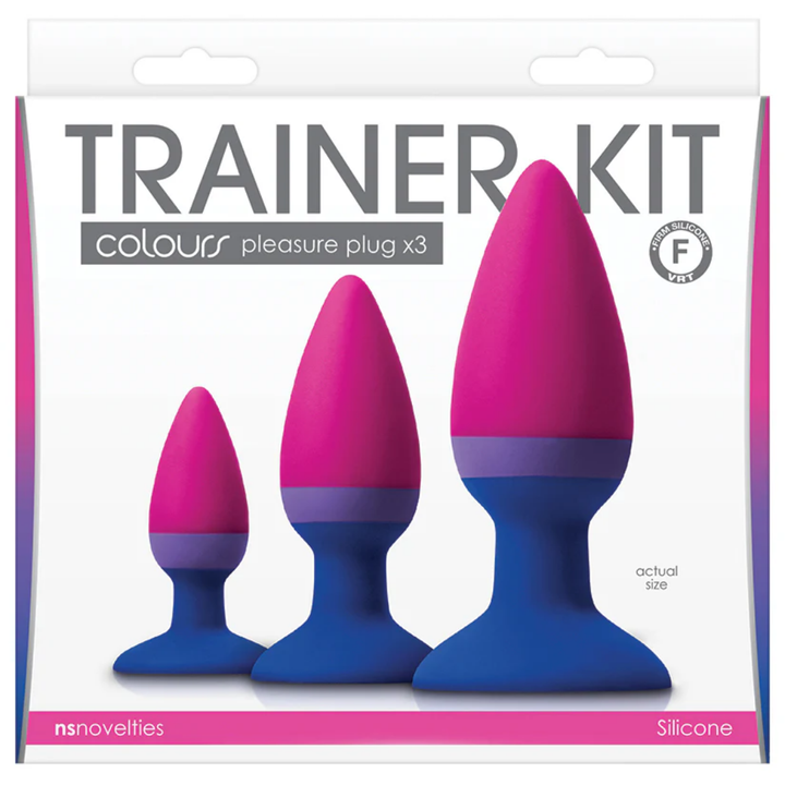 Plugs anales Colours Trainer Kit-Multicolor (Set de 3) NS Novelties