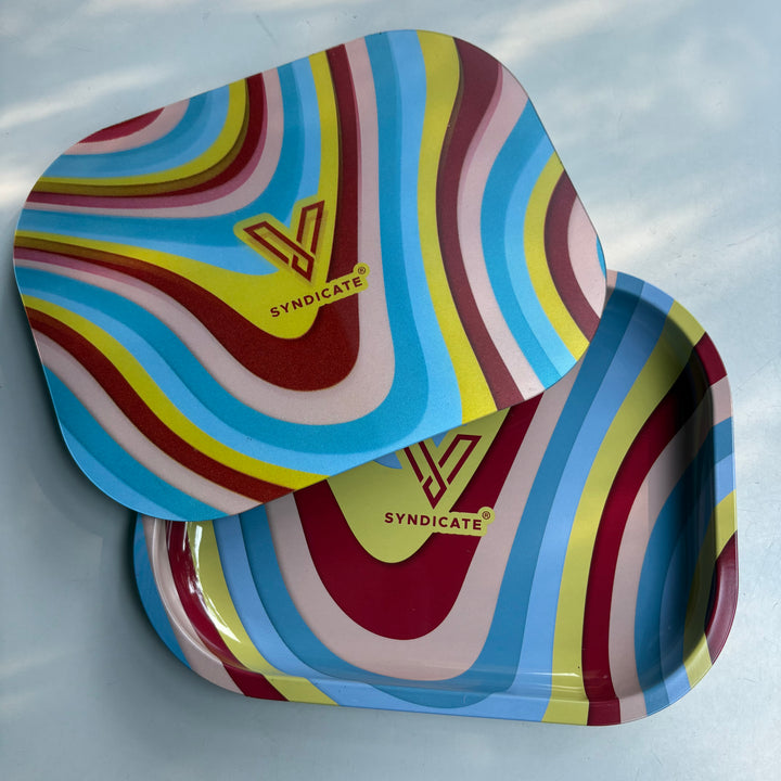 Charola con tapa magnética Ondas