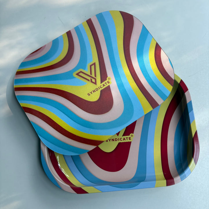 Charola con tapa magnética Ondas