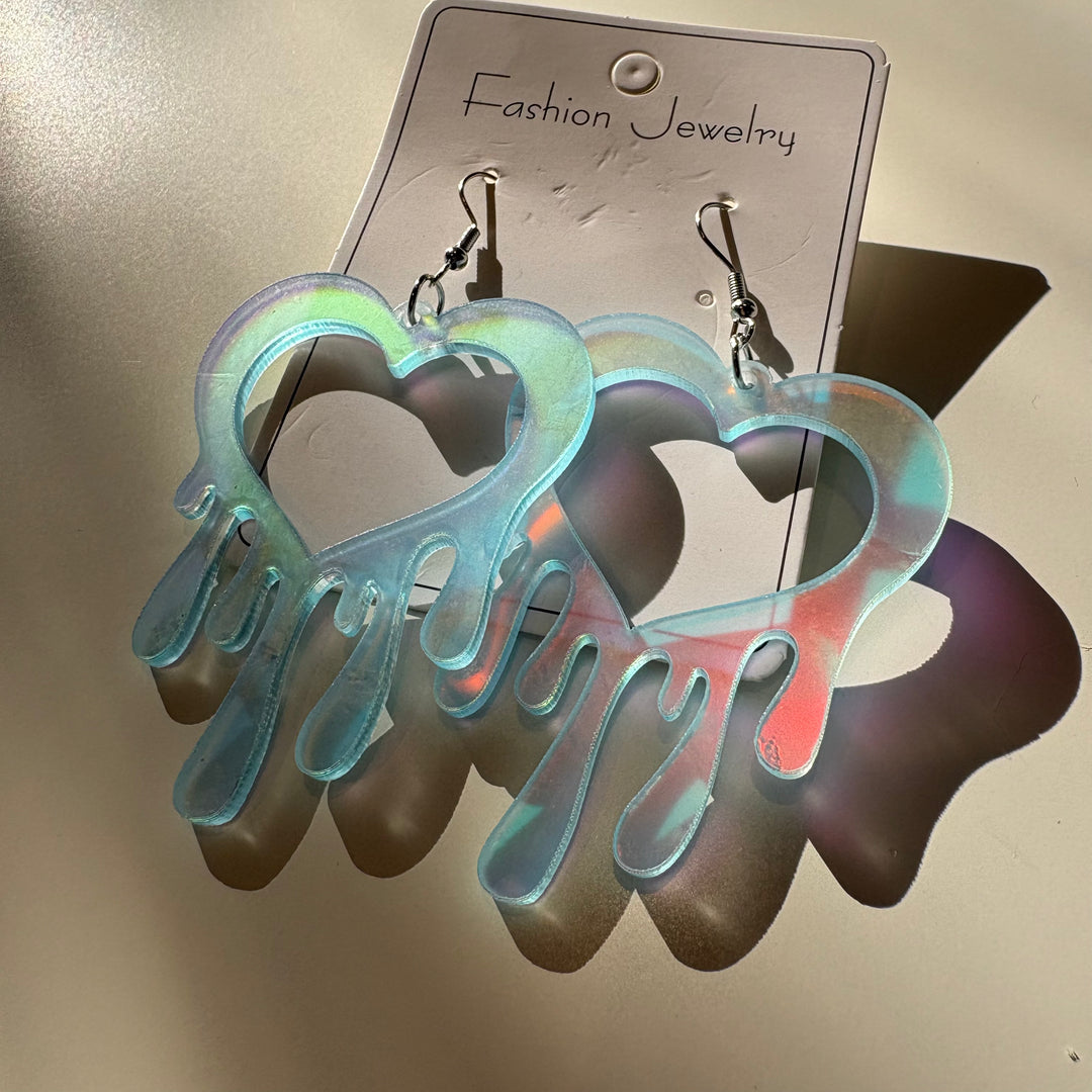 Aretes Corazón derretido