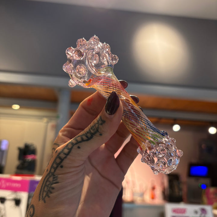 Pipa de vidrio caramelo
