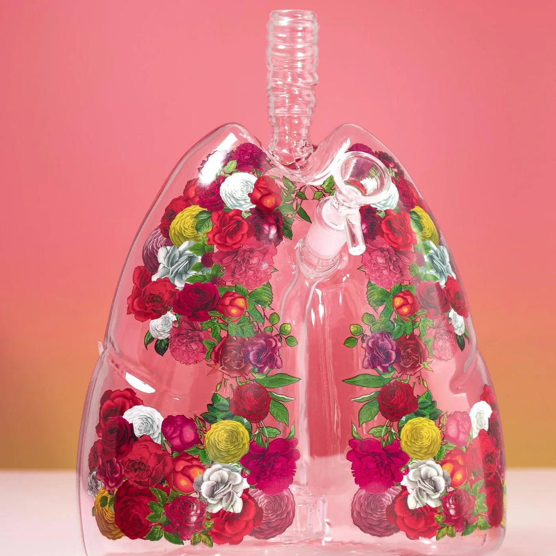 Bong pulmón floral