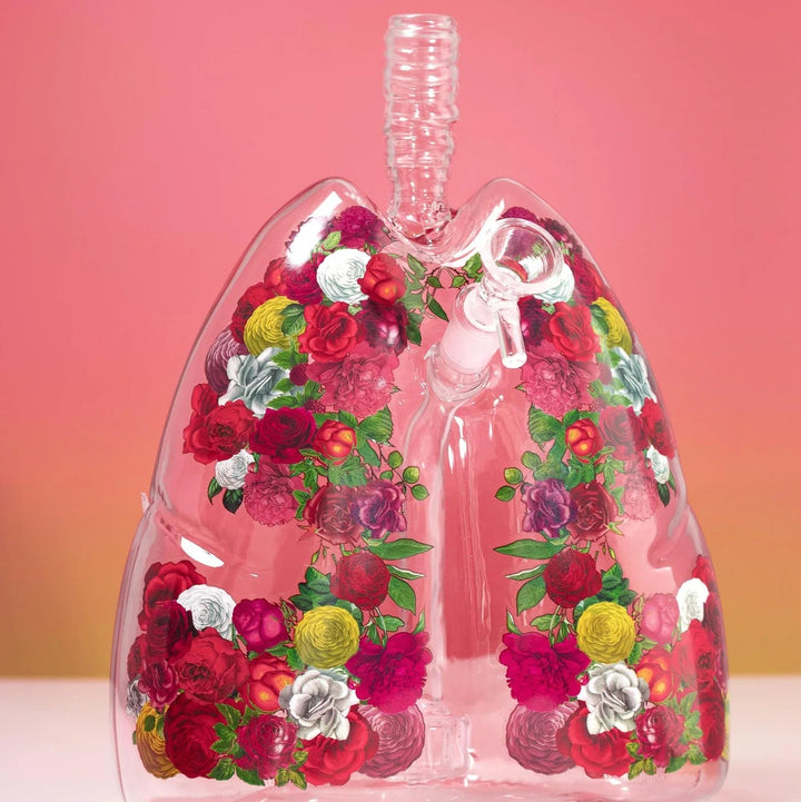 Bong pulmón floral