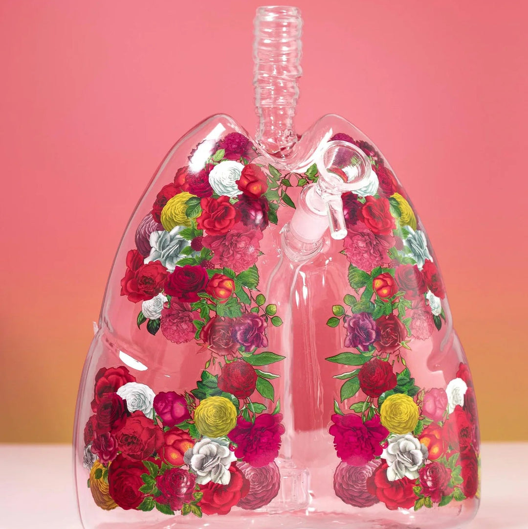 Bong pulmón floral