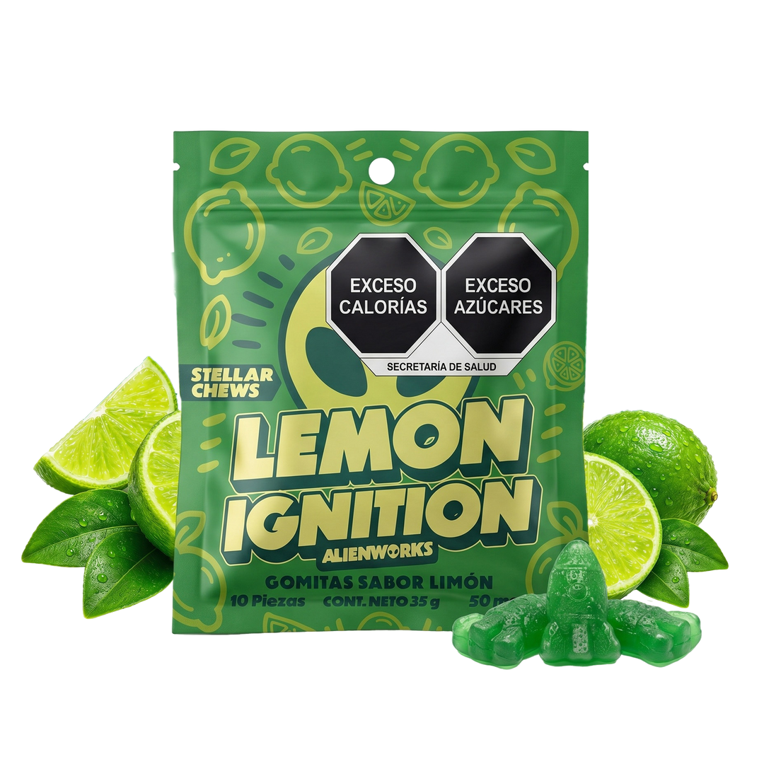 Alien Works Stellar Chews Gomitas 10 pz 50 mg por pieza
