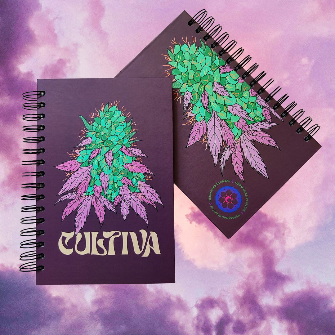 Libreta Weed Cultiva Morado Hermanas Plantas