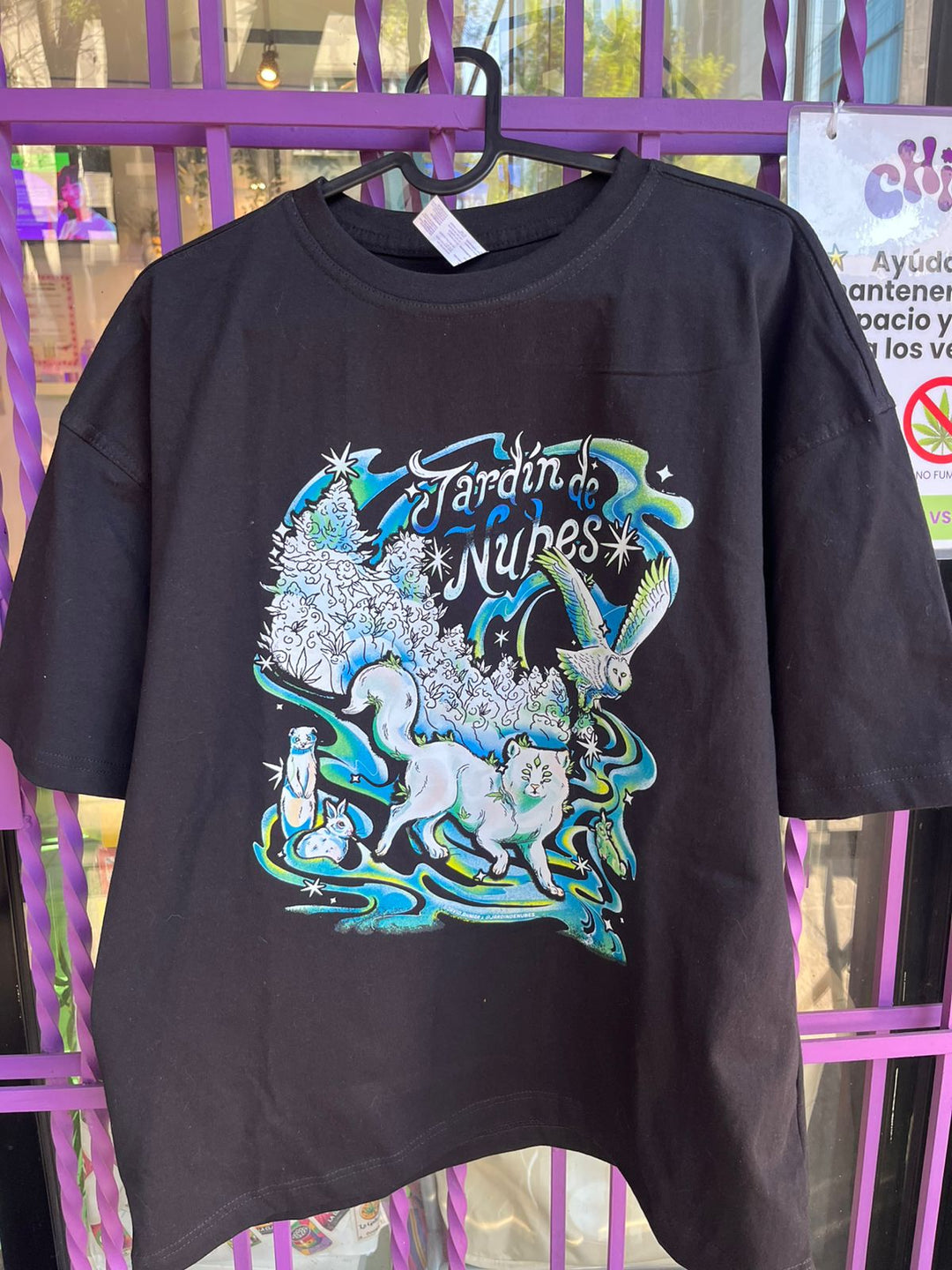 Playera Jardìn de Nubes Invierno Oversize