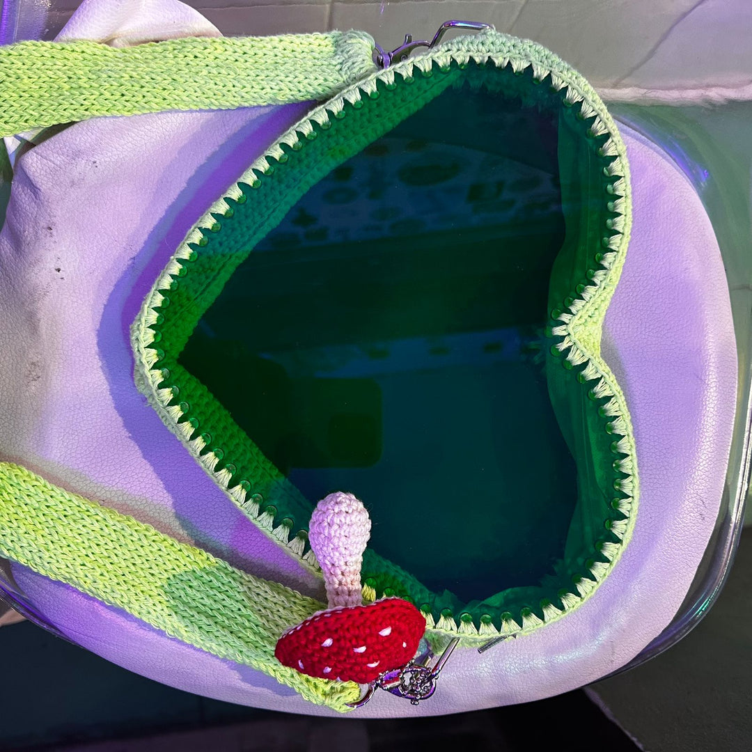 Bolsa Corazón de Crochet