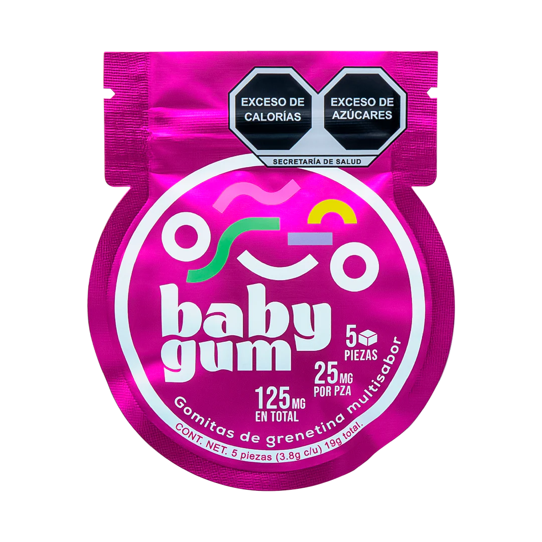 Baby Gum D8 (25 mg - 5 pz) Dongum