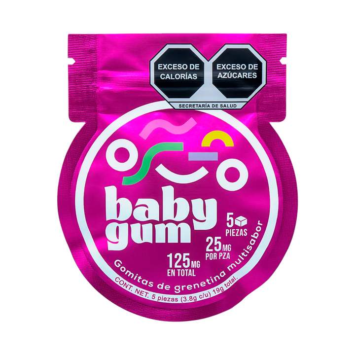 Baby Gum D8 (25 mg - 5 pz) Dongum