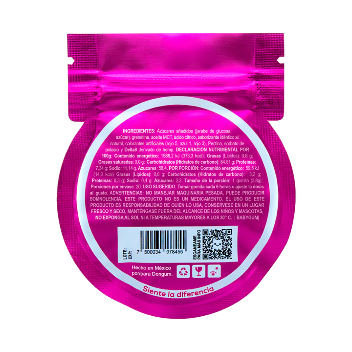 Baby Gum D8 (25 mg - 5 pz) Dongum