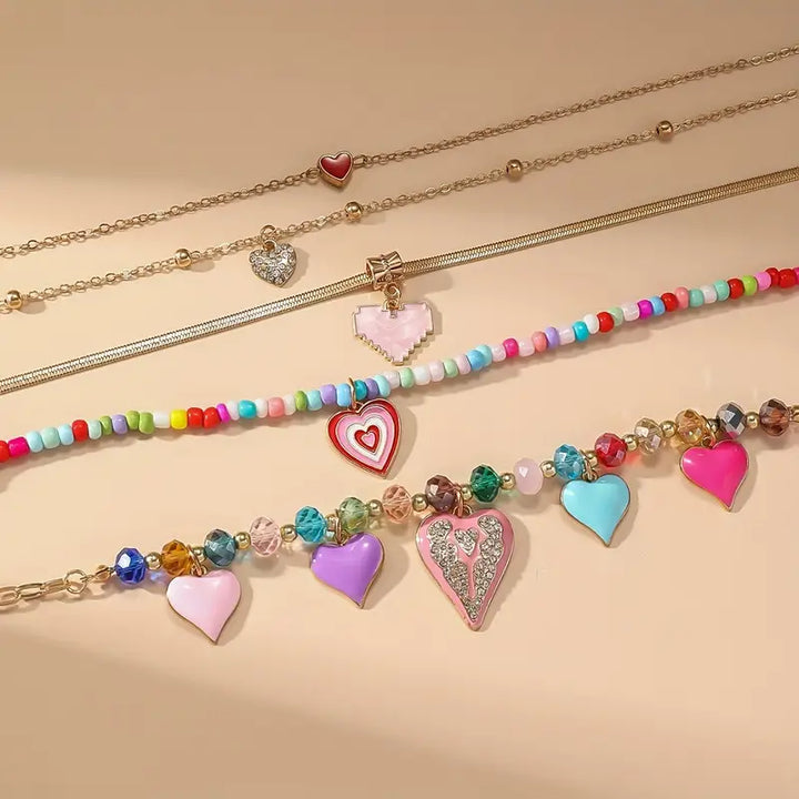 Collar de 5 capas Corazón